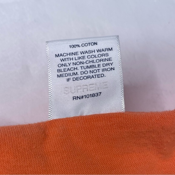 Supreme Paint Logo Mens Medium Size Orange Color Graphic Tee Shirt - Picture 5 of 5